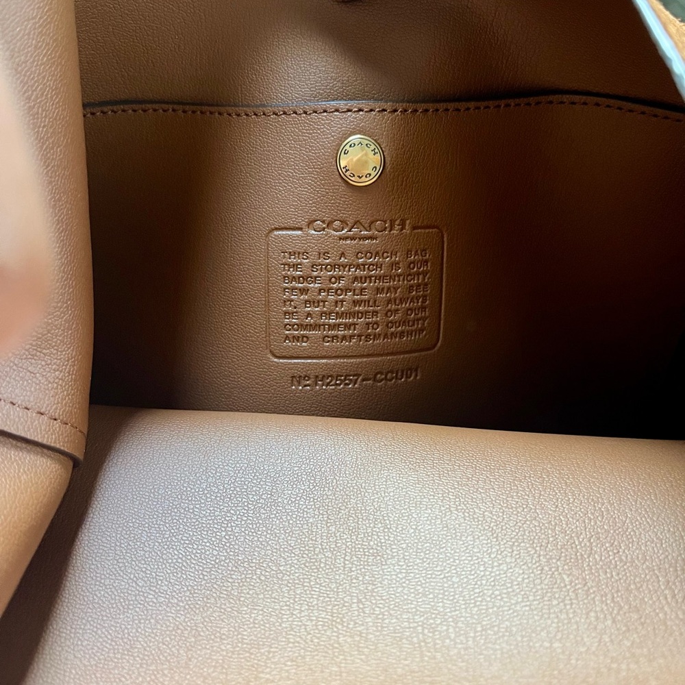 Coach Brooklyn 34 Shoulder Bag in Warm Brown - Picture 6 of 7